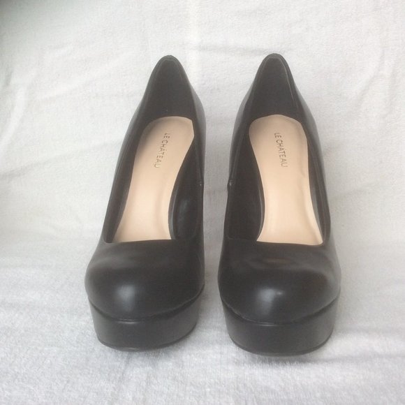 Black Platform Stiletto Pumps NWT size 10/40 - Picture 1 of 7